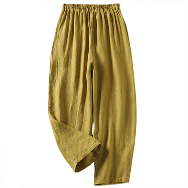 Amelia Ashcroft™ | Relaxed Linen-Cotton Trousers