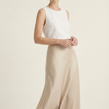 The Luna Silk-Touch Skirt