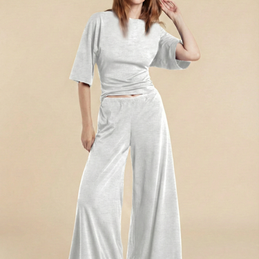 The Willow Ribbed Top & Bottom Set