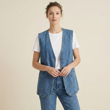 The Downtown Denim Vest