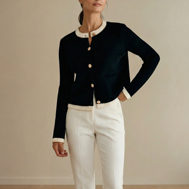 Oldmoney Style Buttoned Knit Cardigan