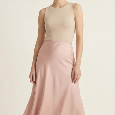 The Luna Silk-Touch Skirt